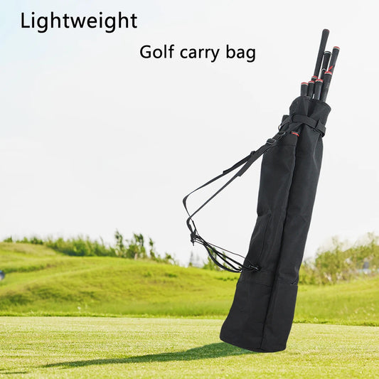 Lightweight Golf Carry Bag with Adjustable Shoulder Strap - Holds 8-10 Clubs, Foldable Portable Golf Bag with Multiple Compartme