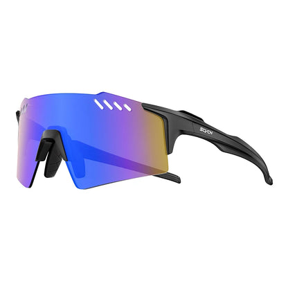 SCVCN Red Photochromic Sunglasses Cycling Glasses Sports for Men Mountain Bike Road Bicycle Eyewear Fashion Goggles MTB UV400