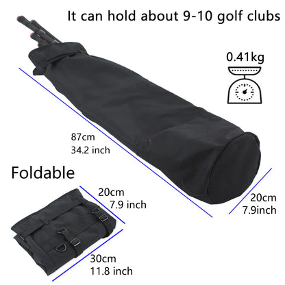 Lightweight Golf Carry Bag with Adjustable Shoulder Strap - Holds 8-10 Clubs, Foldable Portable Golf Bag with Multiple Compartme