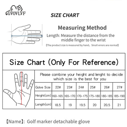Golf Gloves Leather White Breathable Gloves On Both Sides Non Slip Soft And Comfortable Gift For Golfers