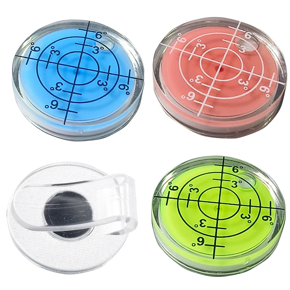 Plastic Golf Hat Clip Golf Club Hat Cap Clip With Detachable Magnetic Ball Marker Golf Level Function Marks Magnetic Cap Clip