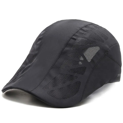 Summer Breathable Mesh Quick Dry Tennis Golf Baseball Cap Sports Running An-ti UV Sunhat Fishing Hiking Beret Cap Sunshade Visor