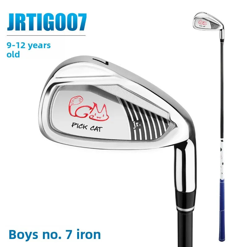 Golf Club Boys And Girls #7 Iron Children'S Beginner Practice Lightweight Carbon Club Height Elastic Carbon Rod