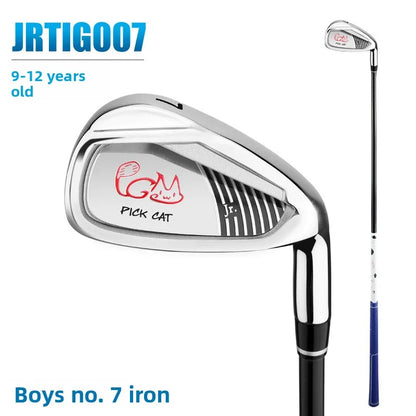 Golf Club Boys And Girls #7 Iron Children'S Beginner Practice Lightweight Carbon Club Height Elastic Carbon Rod