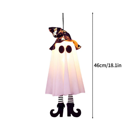Halloween Hanging Decorations | Scary Ghost Windsock | DIY Emoticons Glow Ghost Lights | Day of The Dead Horror Props