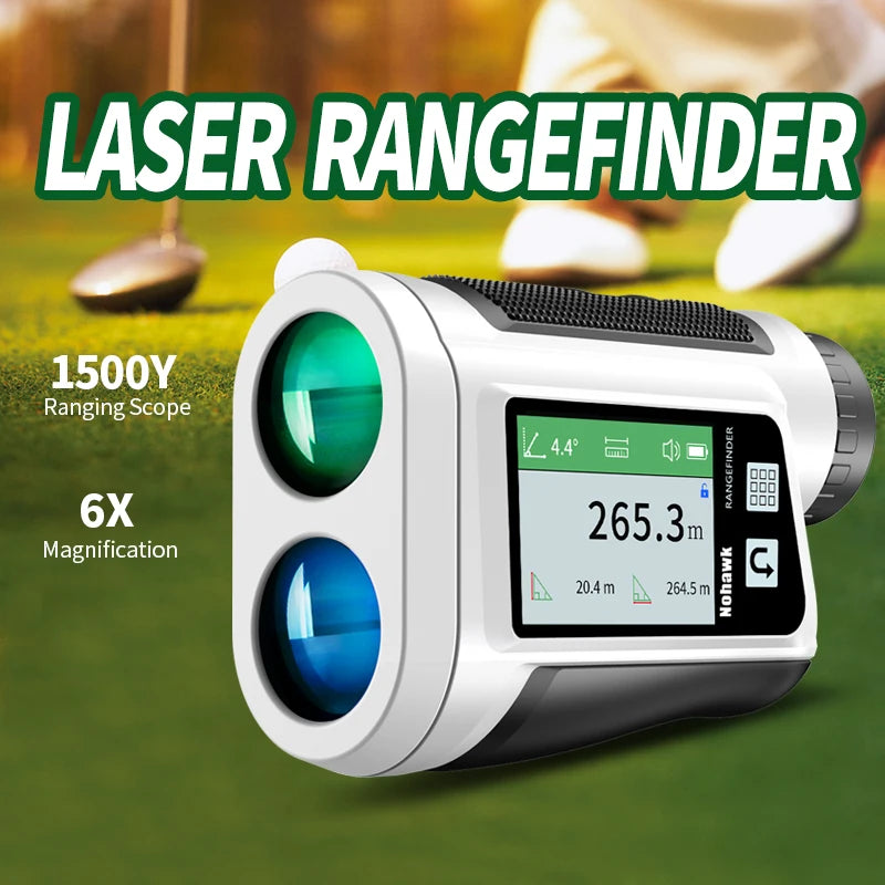 Multifunctional Golf Laser Rangefinder Telescope with Flag-Lock Slope Distance Meter for Hunting Construction Monocular