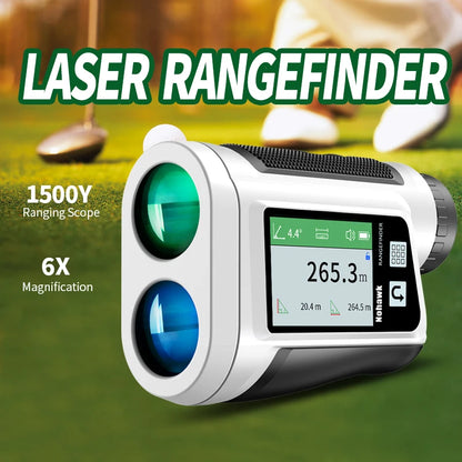 Multifunctional Golf Laser Rangefinder Telescope with Flag-Lock Slope Distance Meter for Hunting Construction Monocular
