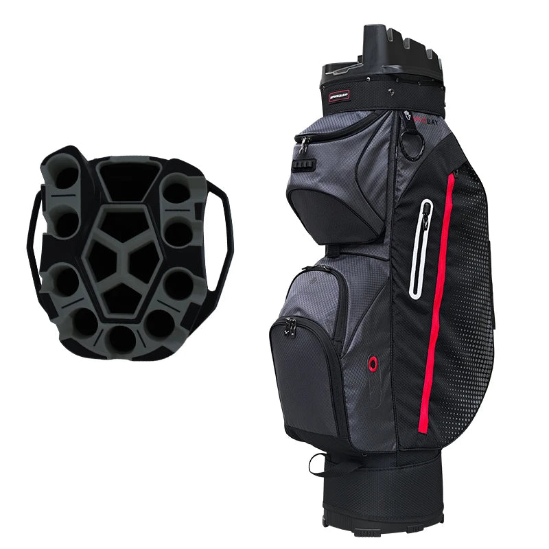 Multifunctional Golf Cart Bag, 14-Way Full Length Divider Top, Lightweight Durable Golf Club Carry Bag for Golf Course
