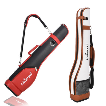 Portable PU Lightweight Park Golf Gun Bag Waterproof Microfiber Leather Durable Multipurpose Sports Golf Club Bag Golf Supplies