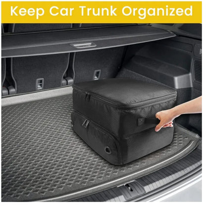 Golf Trunk Organizer Oxford Shoe Compartment Waterproof Large Capacity Car Storage Bag Sport Accessories Travel Tote Ventilated