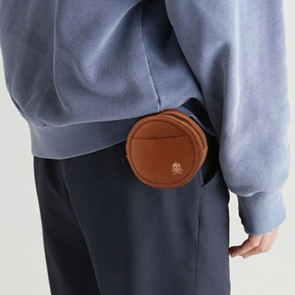 Leather Golf Waist Bag 4 Balls Capacity Protective Golf Storage Case Tee Holder Multi-function Golf Ball Storage Clip Men/Women