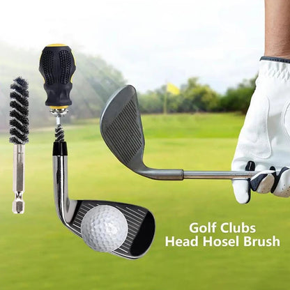 Golf Clubs Head Hosel Brush Electric Drill Wire Brush Hexagonal Rod Golf Iron Head Rust Remover Brush Golf Club Cleaning Polish