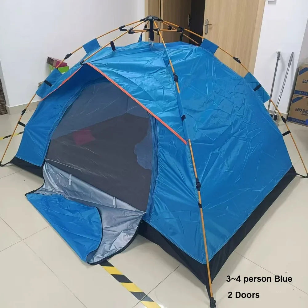 Portable Outdoor Automatic Tent 2/3~4 Person Easy Instant Setup Camping Tent Multistyles Backpacking Tent