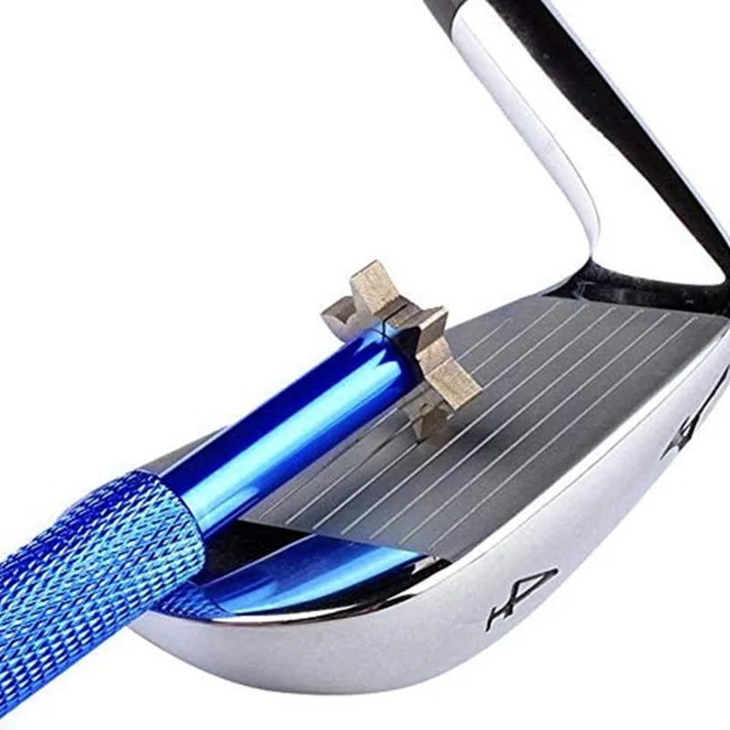 6-in-1 Golf Club Groove Sharpener - Portable Re-Grooving Cleaner Tool for Wedges, Irons, Putters & Utility Clubs
