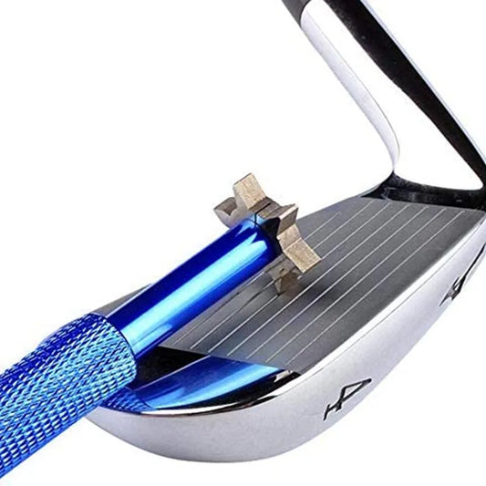 6-in-1 Golf Club Groove Sharpener - Portable Re-Grooving Cleaner Tool for Wedges, Irons, Putters & Utility Clubs