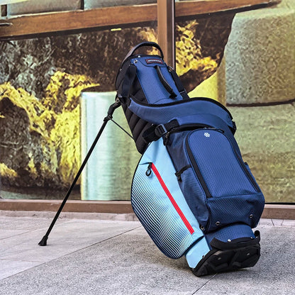 5 Divider Golf Stand Bag, Lightweight 2KG Waterproof Nylon Golf Bag with Multi-Function Storage Pockets