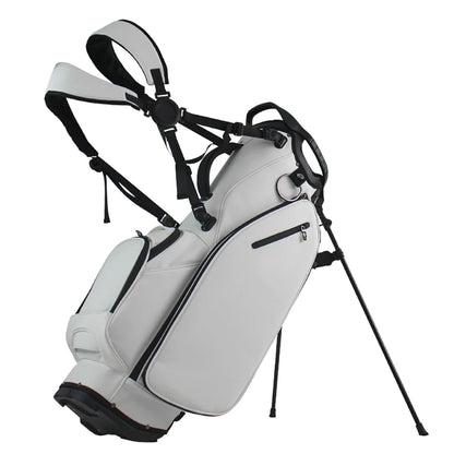 14 Way Full Length Dividers Golf Stand Bag, Tour Grade Durable Synthetic Leather Golf Club Bag, Adjustable Double Shoulder Strap