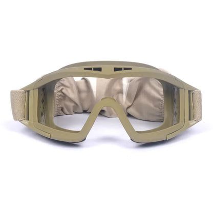 Outdoor tactical glasses, desert locust military fan goggles, dust-proof shooting, motorcycle CS shock resistant sports glasses