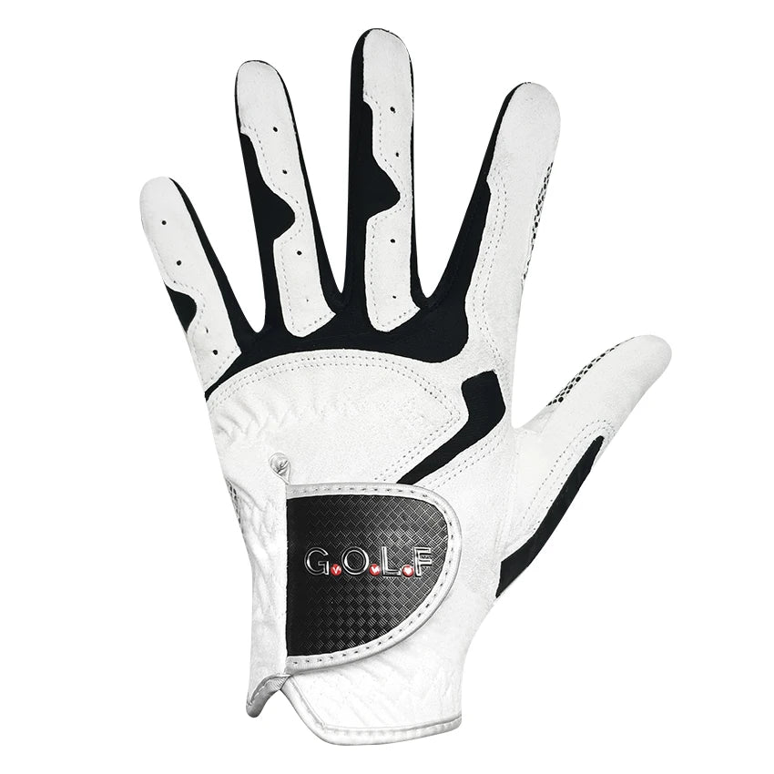 Men's Golf Glove One Pc Pair 2 Color Options Improved Grip System Cool Comfortable Blue White Color Left Right Hand NEW