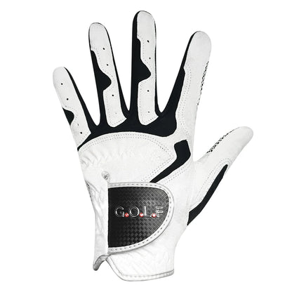 Men's Golf Glove One Pc Pair 2 Color Options Improved Grip System Cool Comfortable Blue White Color Left Right Hand NEW