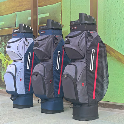 Multifunctional Golf Cart Bag, 14-Way Full Length Divider Top, Lightweight Durable Golf Club Carry Bag for Golf Course