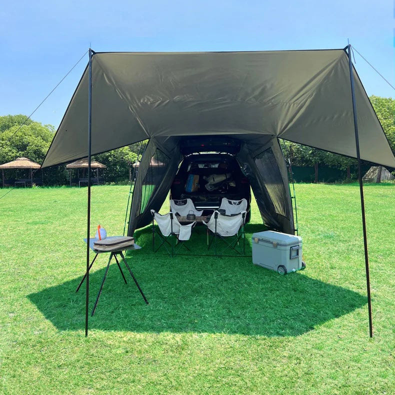 3-4 PERSON TENT Trunk Docking Tent | Portable Waterproof SUV Tail Tent | Dome Tent | Sunshade Tunnel Tent | Large Tent