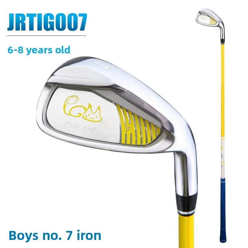 Golf Club Boys And Girls #7 Iron Children'S Beginner Practice Lightweight Carbon Club Height Elastic Carbon Rod