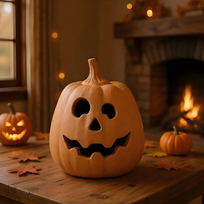 Halloween Pumpkin Lantern | Light-Up Pumpkin Decorations | Halloween Home/Porch Party Props