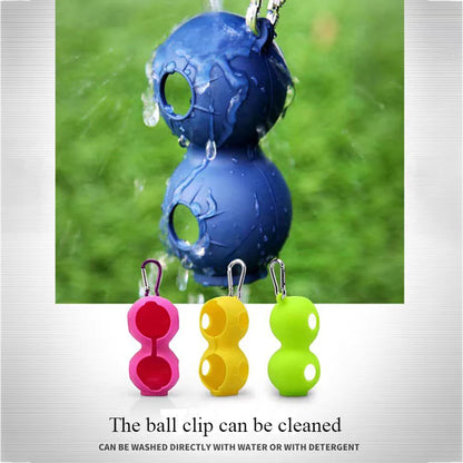 Golf accessories protective cover golf supplies with buckle silicone ball cover golf training equipment bag ball holder