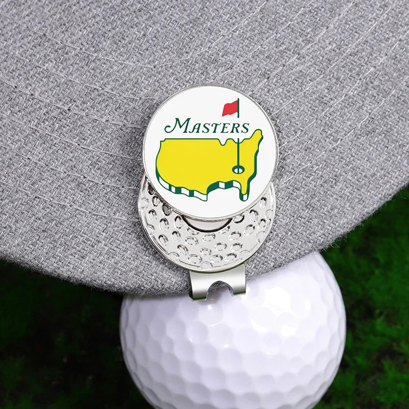 Golf Hat Clip Ball Marker Magnetic Easily Attach to Hat Cartoon Flag Pattern Baseball Cap Clips Jewelry Accessories Gift