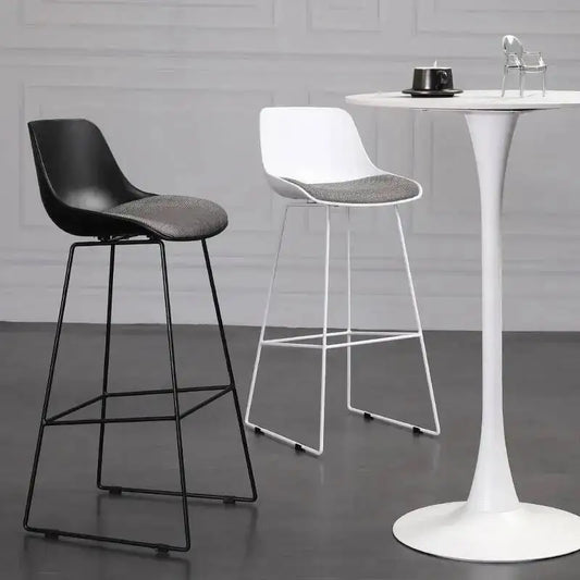 Colorful Bar Stool Set Metal Frame Modern Counter Chair for Kitchen Island Bar Dining Room Home Decor