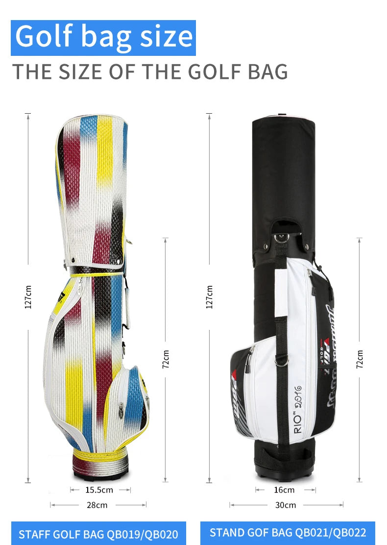 Customized Junior Boys' PU Carry Golf Staff Bag for Kids