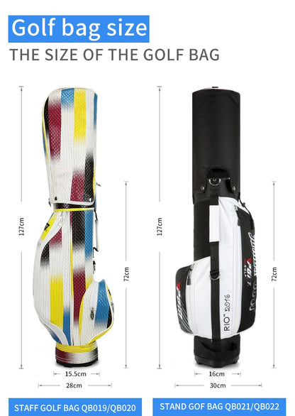 Customized Junior Boys' PU Carry Golf Staff Bag for Kids