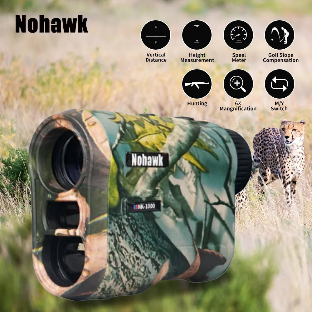 Multifunctional Golf Laser Rangefinder Telescope with Flag-Lock Slope Distance Meter for Hunting Construction Monocular