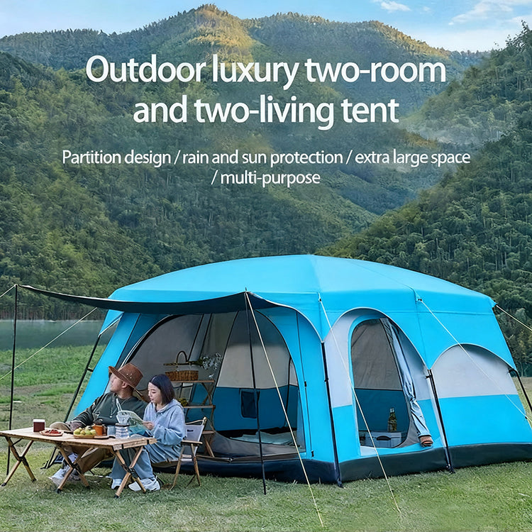 5-8 PERSON TENT In 2025 | Upgrade To A Two-Bedroom | One-Living-Room Outdoor Folding Portable Windproof Tent