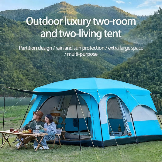5-8 PERSON TENT In 2025 | Upgrade To A Two-Bedroom | One-Living-Room Outdoor Folding Portable Windproof Tent