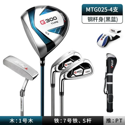 PGM Men's Golf Clubs Sets 4pcs Rads And Bag Beginner's Golf Titanium Rod G300 Generation Left Handded MTG025