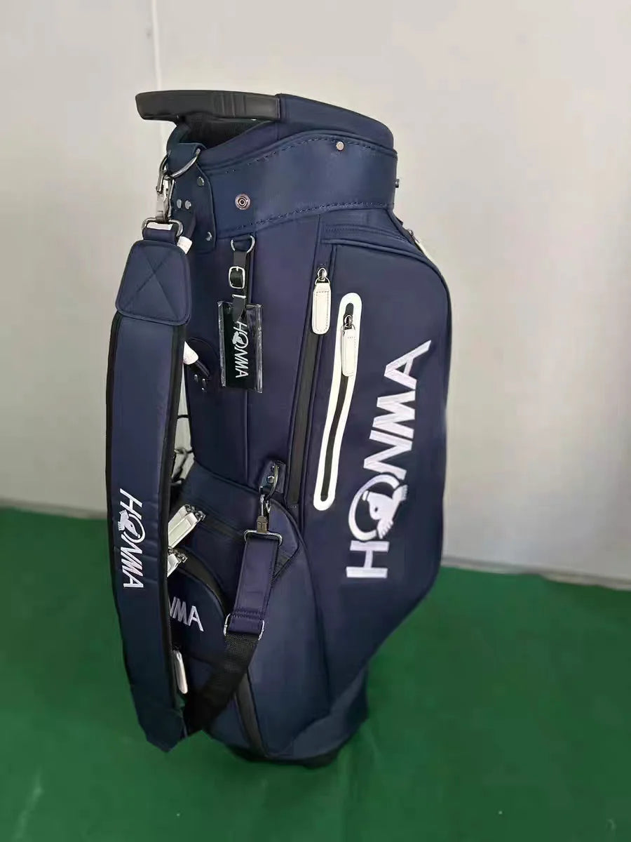 HONMA Golf Stand Bag Premium Nylon Waterproof Golf Club Bag Lightweight Carry Bag Large Capacity Men Women Golf Equipment