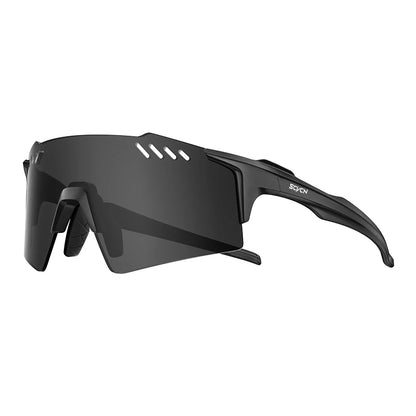 SCVCN Red Photochromic Sunglasses Cycling Glasses Sports for Men Mountain Bike Road Bicycle Eyewear Fashion Goggles MTB UV400