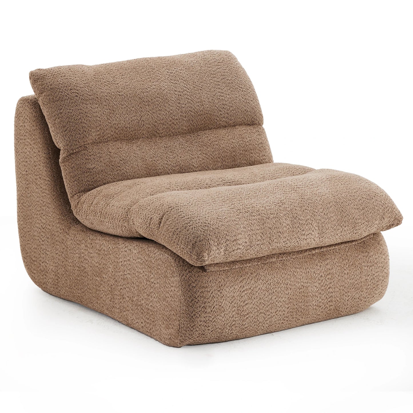 Chenille Sofa, Modern Fabric Couch with High-Elastic Memory Foam, No Assembly, Soft & Skin-Friendly, for Living Room, Apartment
