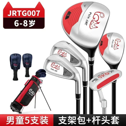 Advanced PGM 3-12 Years Old Kids Golf Club Set Training Wood Iron Swing Putter Bag Children's Boy Girl Beginner's Golf JRTG007