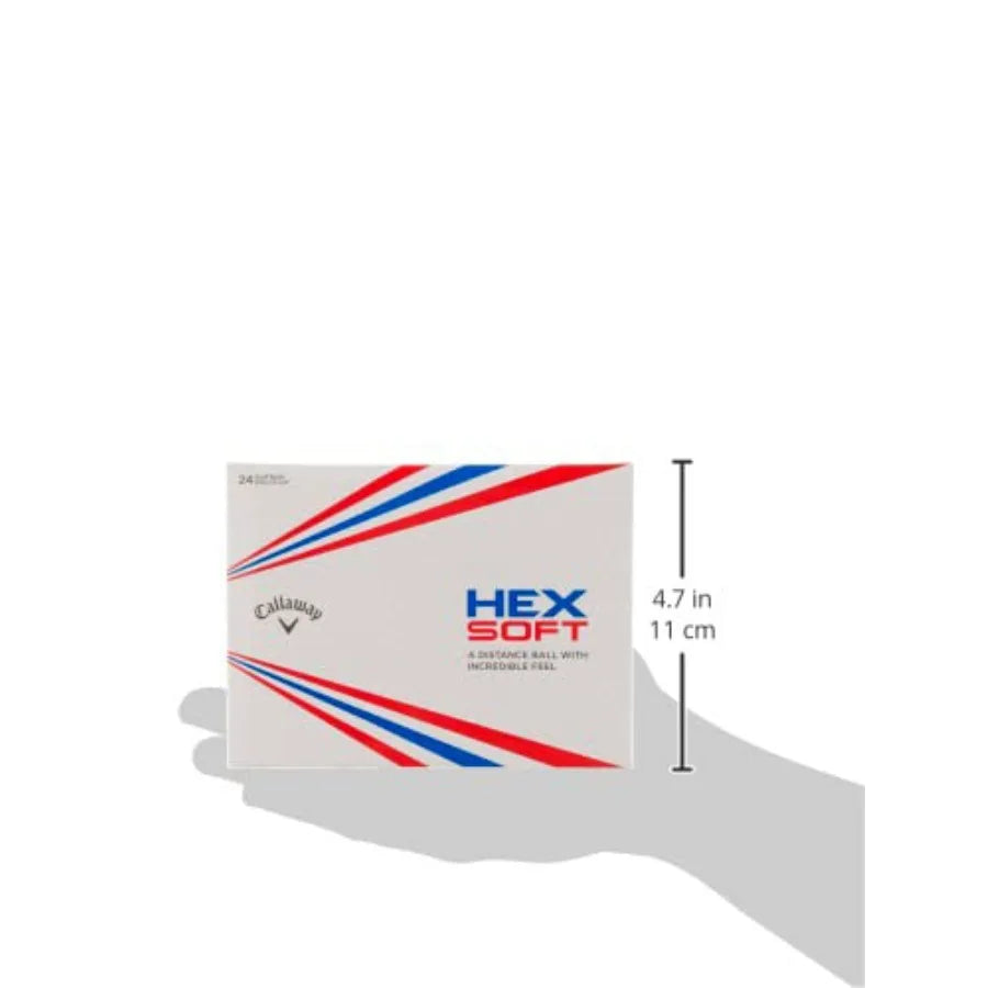 Hex Soft Golf Balls White for Indoor and Outdoor Use High-Performance Soft Core Design with Enhanced Grip and Reduced Impact No