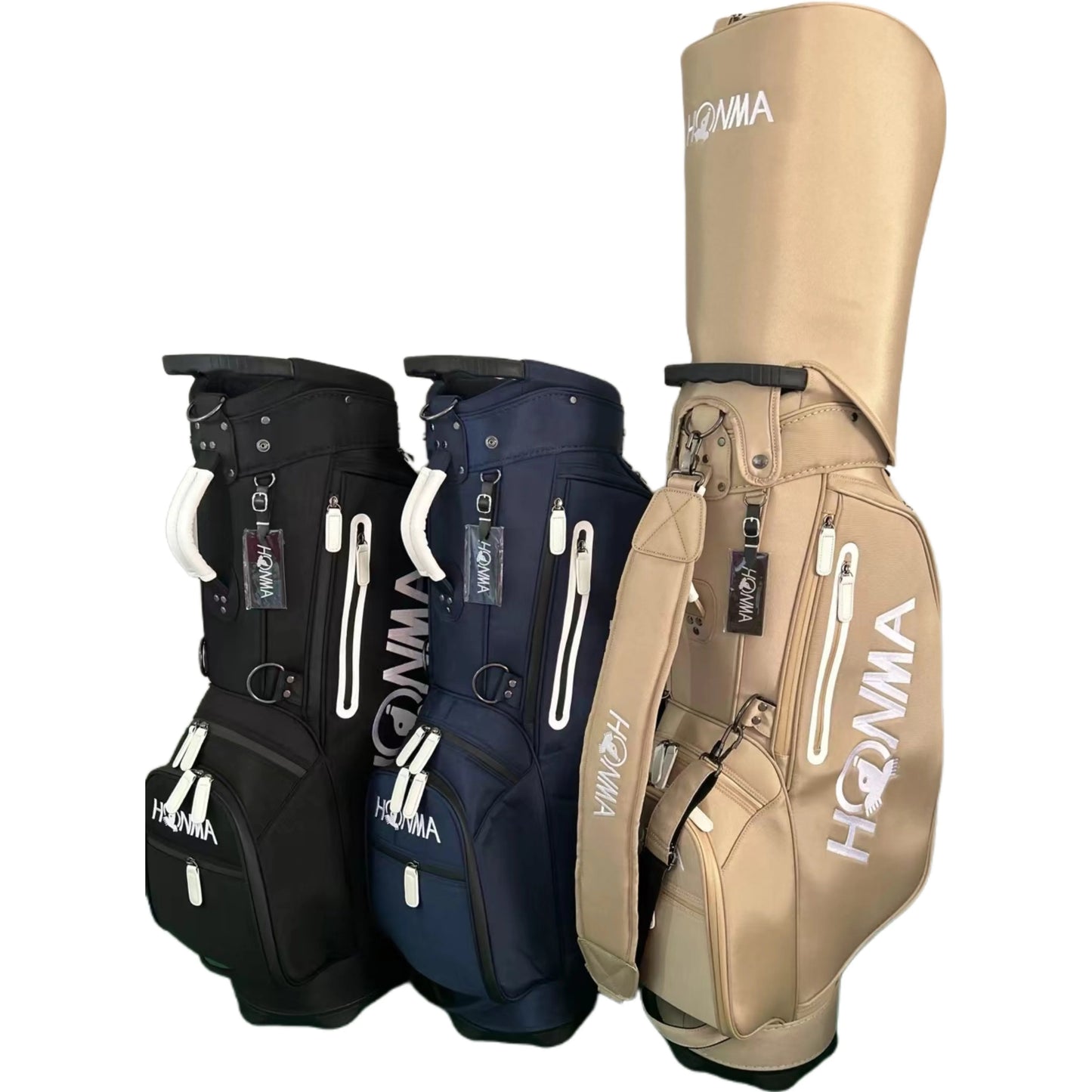 HONMA Golf Stand Bag Premium Nylon Waterproof Golf Club Bag Lightweight Carry Bag Large Capacity Men Women Golf Equipment