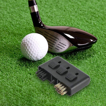 3 in 1 Golf Club Cleaning Brush Training Accessories Pocket Portable Multifunctional Golf Club Wedge Ball Groove Putter Cleaning
