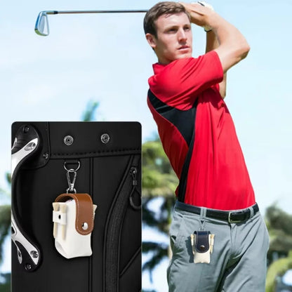 Portable Mini Golf Ball Protection Bag Outdoor Sports Dopamine Color Series with Keychain Can Hanging Small Waist Golf Bags