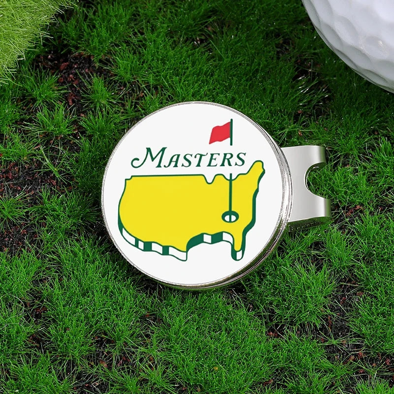 Golf Hat Clip Ball Marker Magnetic Easily Attach to Hat Cartoon Flag Pattern Baseball Cap Clips Jewelry Accessories Gift