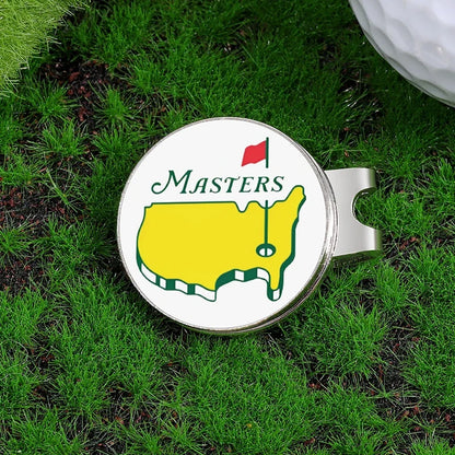 Golf Hat Clip Ball Marker Magnetic Easily Attach to Hat Cartoon Flag Pattern Baseball Cap Clips Jewelry Accessories Gift
