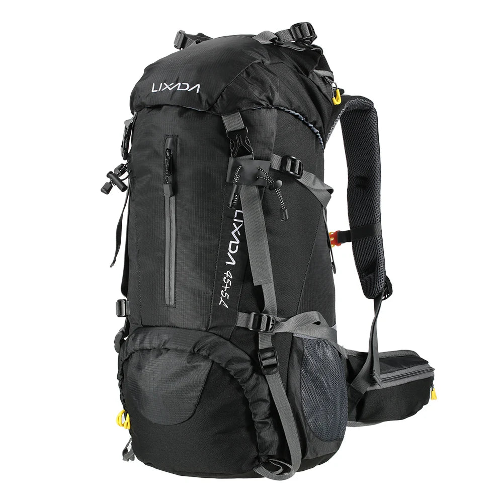 50L Waterproof Outdoor Sport Hiking Camping Travel Backpack Pack Mountaineering Climbing Trekking Bag Knapsack with Rain Cover