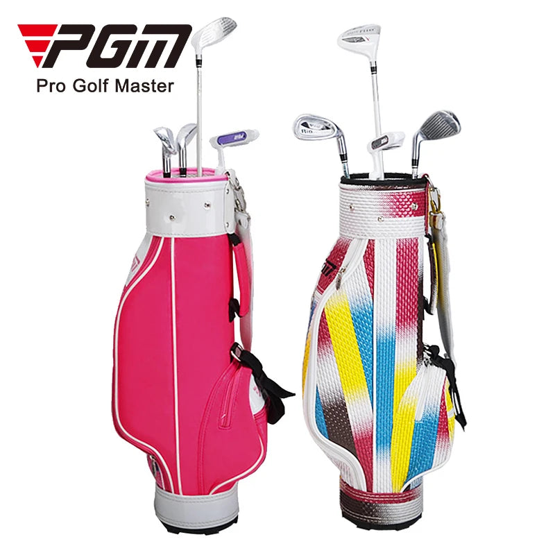 Customized Junior Boys' PU Carry Golf Staff Bag for Kids