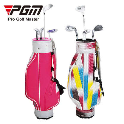 Customized Junior Boys' PU Carry Golf Staff Bag for Kids